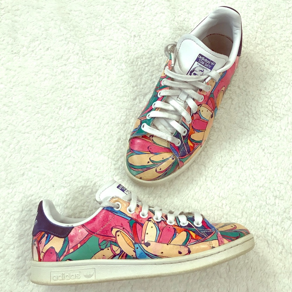 Adidas Stan Smith Floral Colorful Graffiti Sneaker